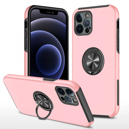 iPhone 12 Pro Max Elit Yüzüklü Kapak Kılıf - Pembe