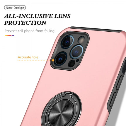 iPhone 12 Pro Max Elit Yüzüklü Kapak Kılıf - Pembe 4
