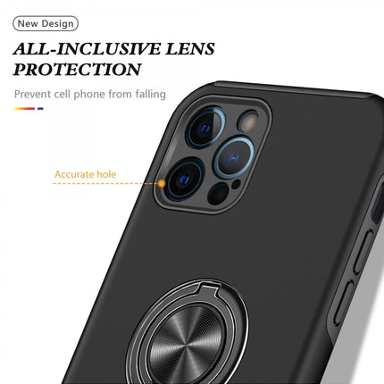 iPhone 12 Pro Max Elit Yüzüklü Kapak Kılıf - Siyah 4