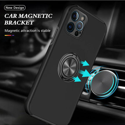 iPhone 12 Pro Max Elit Yüzüklü Kapak Kılıf - Siyah 5