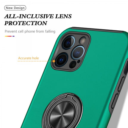 iPhone 12 Pro Max Elit Yüzüklü Kapak Kılıf - Yeşil 4
