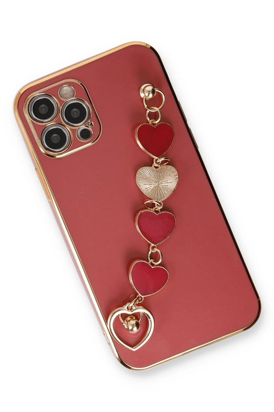 iPhone 12 Pro Max Esila Silikon Kılıf - Kırmızı 3