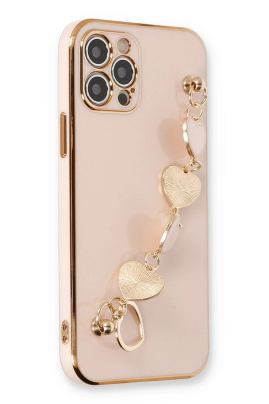 iPhone 12 Pro Max Esila Silikon Kılıf - Pudra