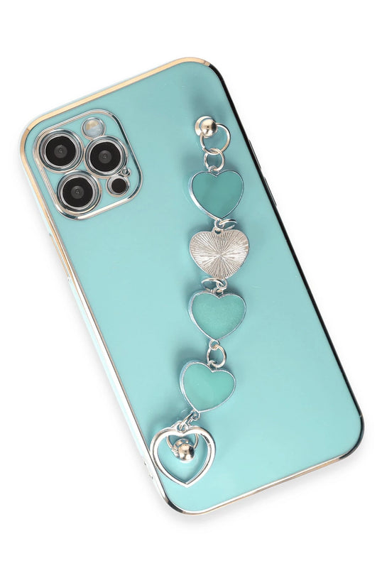 iPhone 12 Pro Max Esila Silikon Kılıf - Su Yeşili 2