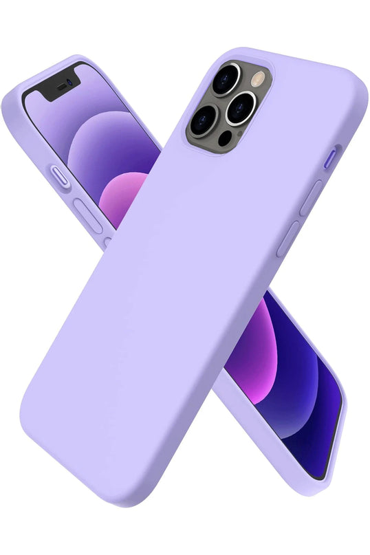 iPhone 12 Pro Max First Silikon Kılıf - Lila
