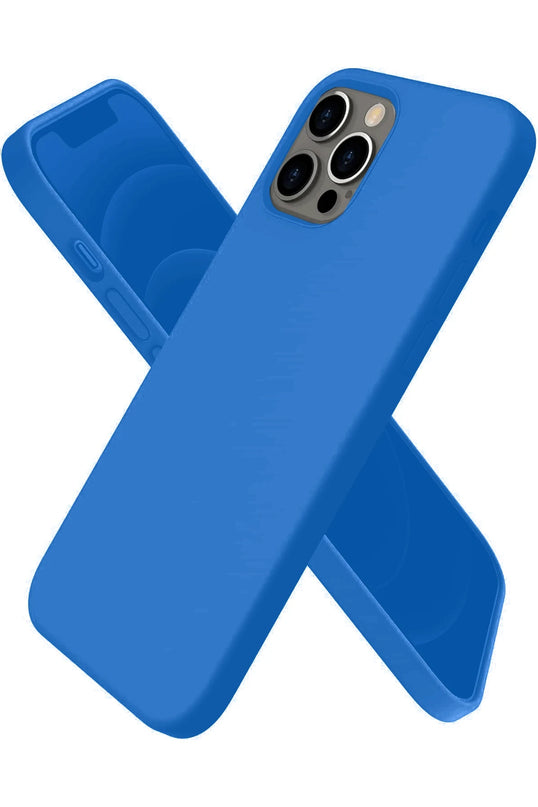 iPhone 12 Pro Max First Silikon Kılıf - Mavi