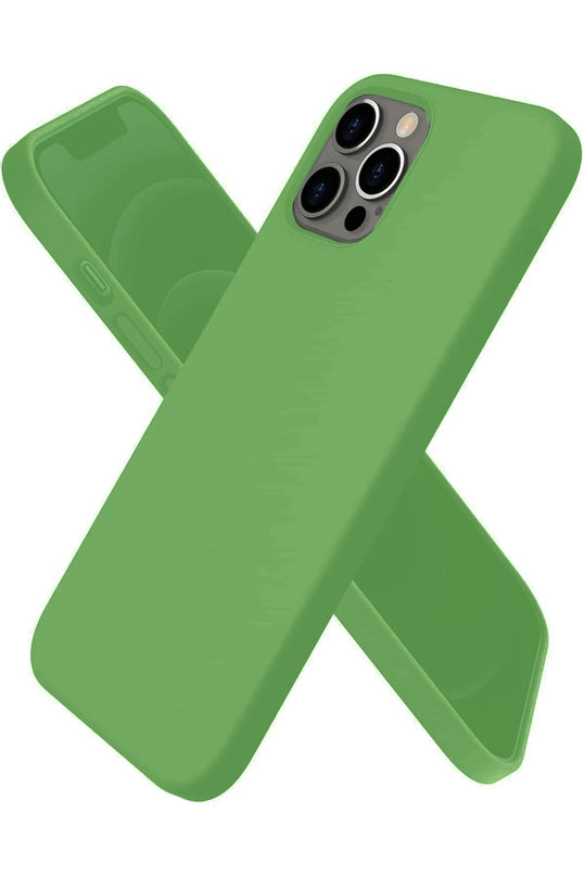 iPhone 12 Pro Max First Silikon Kılıf - Yeşil