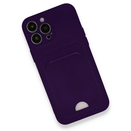 iPhone 12 Pro Max Kelvin Kartvizitli Silikon Kılıf - Derin Mor 3