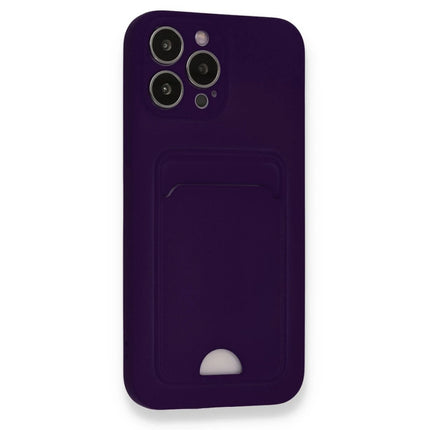 iPhone 12 Pro Max Kelvin Kartvizitli Silikon Kılıf - Derin Mor 2