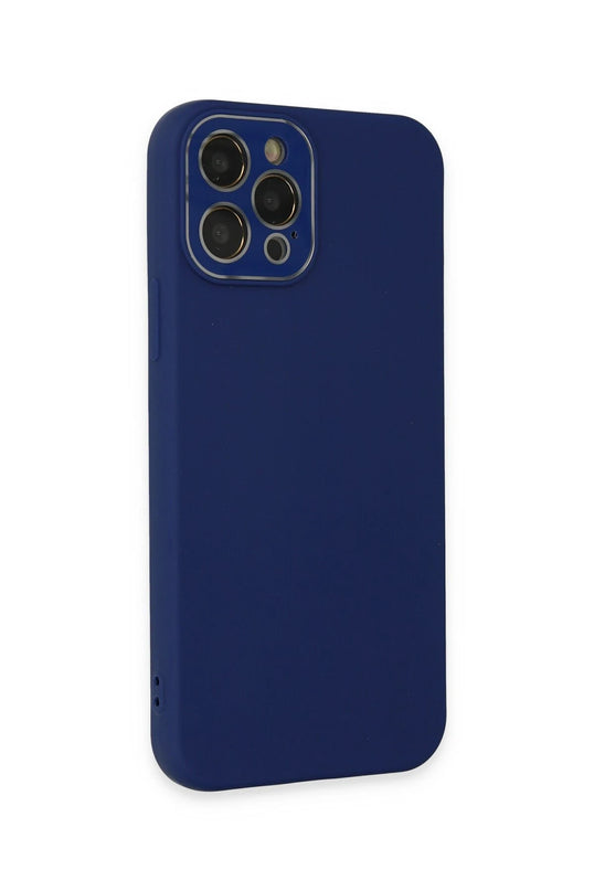 iPhone 12 Pro Max Lansman Glass Kapak Kılıf - Sky Blue 3