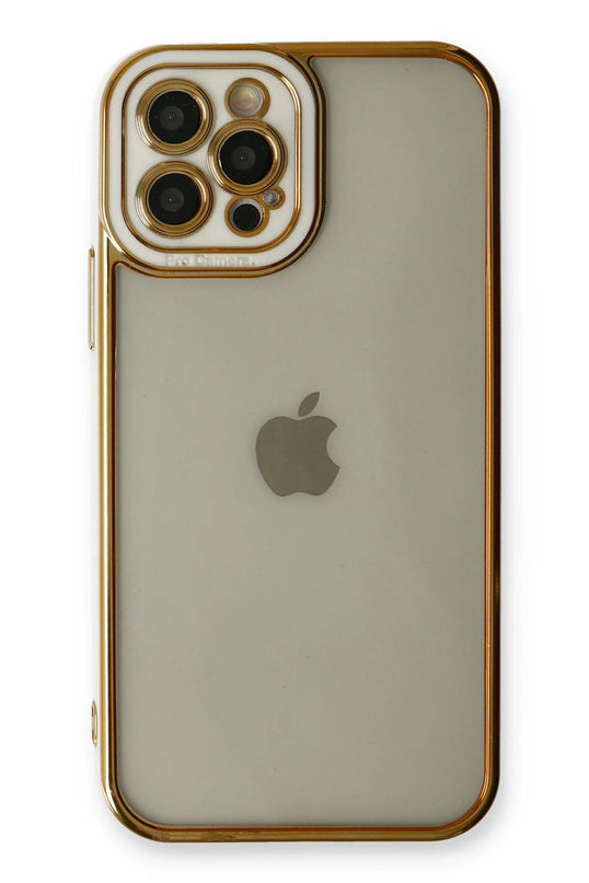 iPhone 12 Pro Max Liva Lens Silikon Kılıf - Beyaz 2