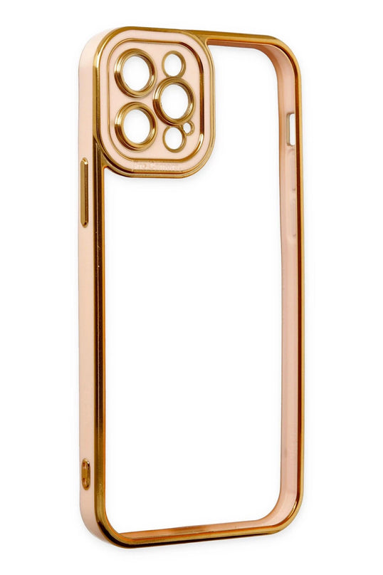 iPhone 12 Pro Max Liva Lens Silikon Kılıf - Rose 4