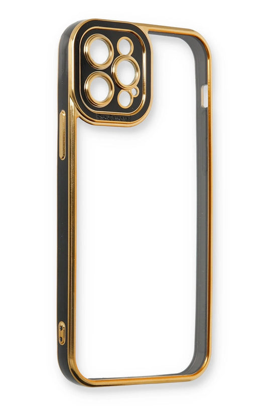 iPhone 12 Pro Max Liva Lens Silikon Kılıf - Siyah 4