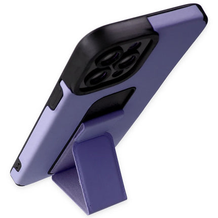 iPhone 12 Pro Max Mega Standlı Silikon Kılıf - Lila 3