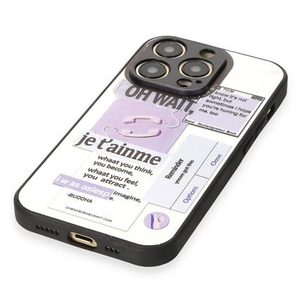 iPhone 12 Pro Max Mirror Desenli Kapak Kılıf - Desen 4 4