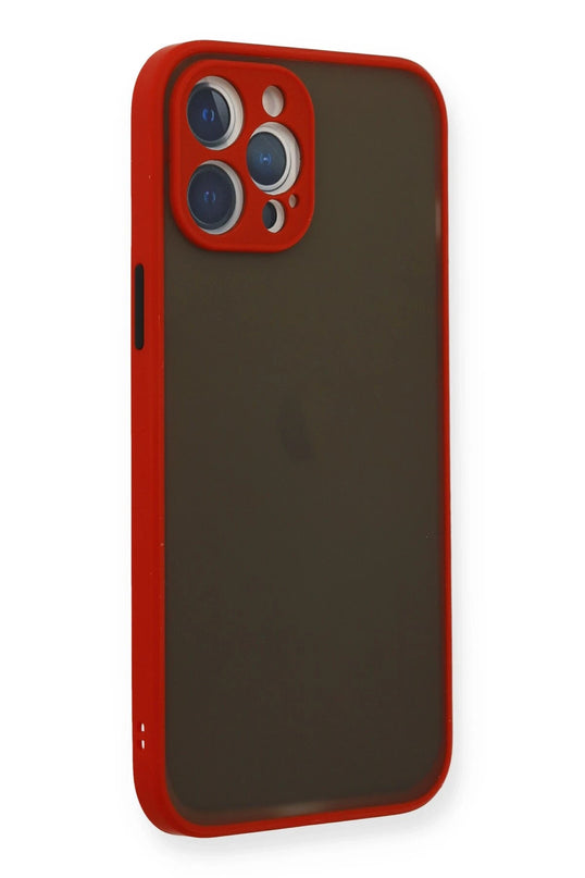 iPhone 12 Pro Max Montreal Silikon Kapak Kılıf - Kırmızı 2