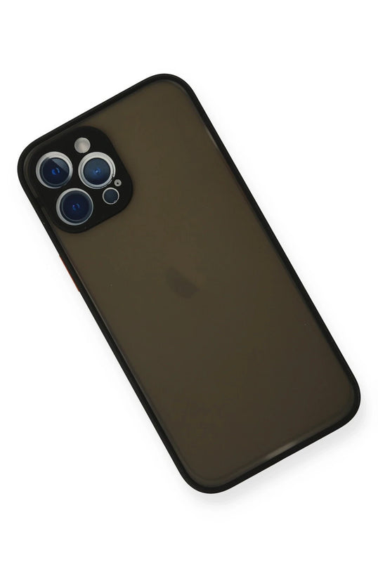 iPhone 12 Pro Max Montreal Silikon Kapak Kılıf - Siyah 3