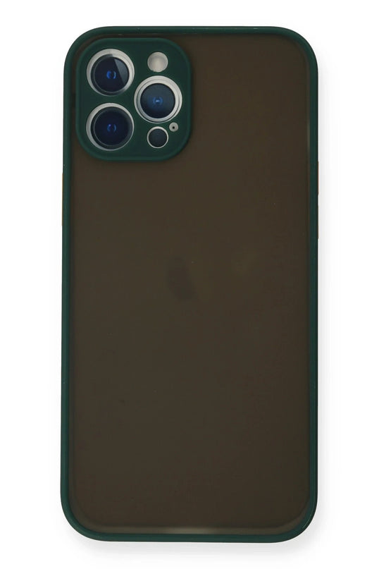 iPhone 12 Pro Max Montreal Silikon Kapak Kılıf - Yeşil