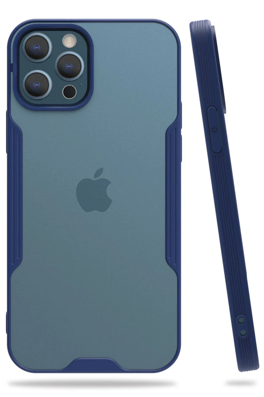 iPhone 12 Pro Max Platin Silikon Kılıf - Lacivert
