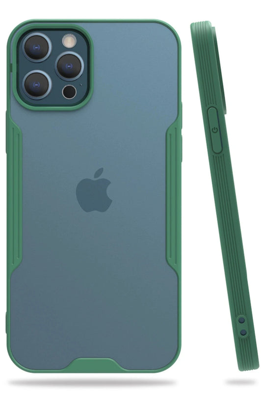 iPhone 12 Pro Max Platin Silikon Kılıf - Yeşil