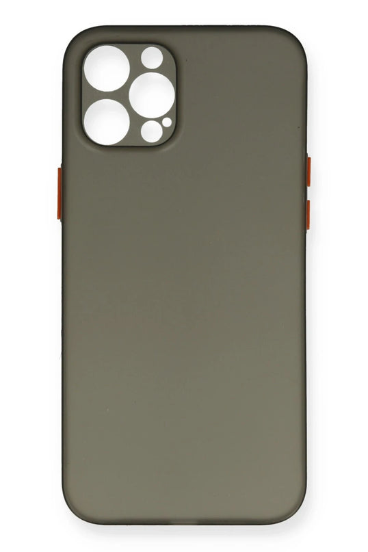 iPhone 12 Pro Max PP Ultra İnce Kapak Kılıf - Gri
