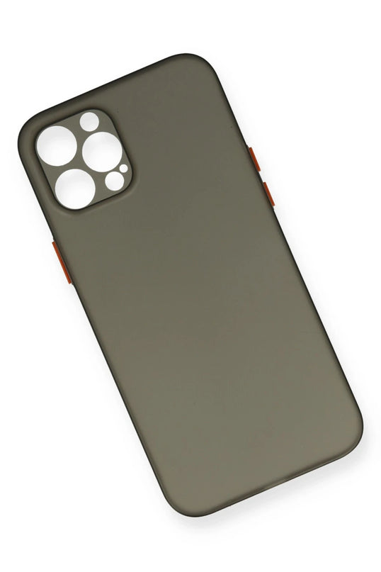 iPhone 12 Pro Max PP Ultra İnce Kapak Kılıf - Gri 3
