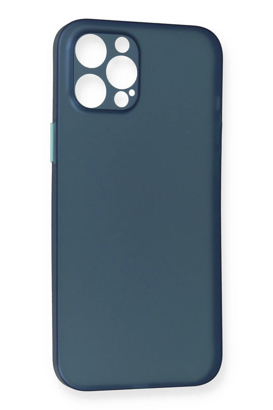 iPhone 12 Pro Max PP Ultra İnce Kapak Kılıf - Mavi 3