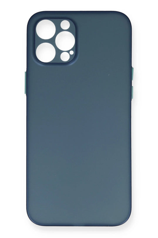 iPhone 12 Pro Max PP Ultra İnce Kapak Kılıf - Mavi