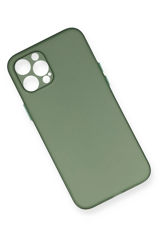iPhone 12 Pro Max PP Ultra İnce Kapak Kılıf - Yeşil 3
