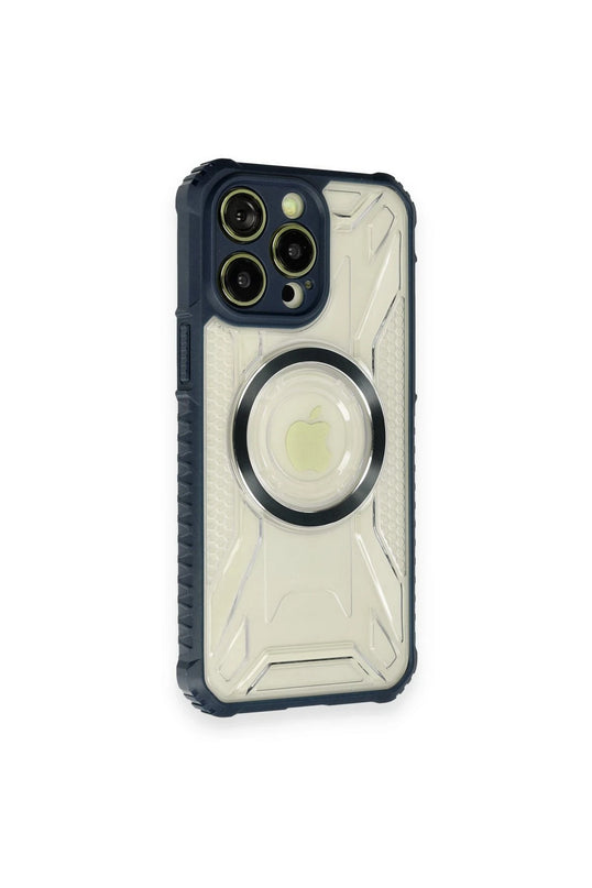 iPhone 12 Pro Max Prag Magneticsafe Kapak Kılıf - Lacivert 2