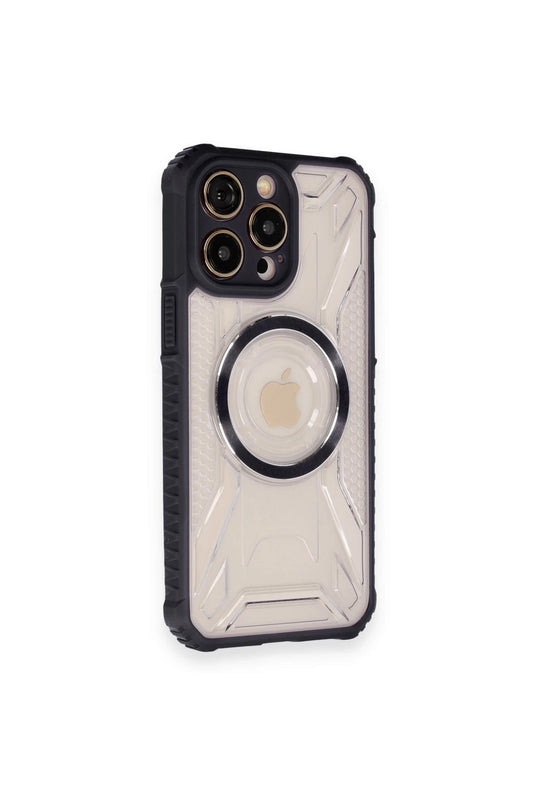 iPhone 12 Pro Max Prag Magneticsafe Kapak Kılıf - Siyah 2