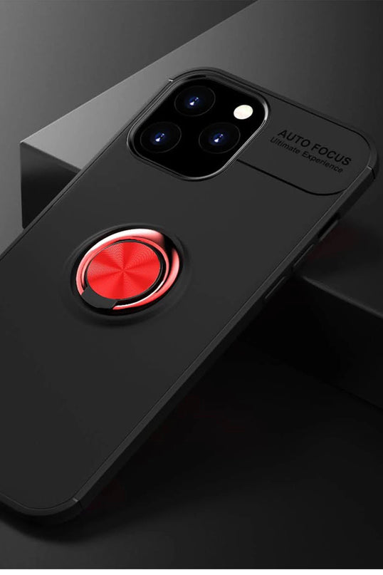 iPhone 12 Pro Max Range Yüzüklü Silikon Kılıf - Siyah 2 2