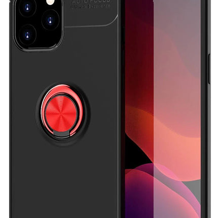 iPhone 12 Pro Max Range Yüzüklü Silikon Kılıf - Siyah 2