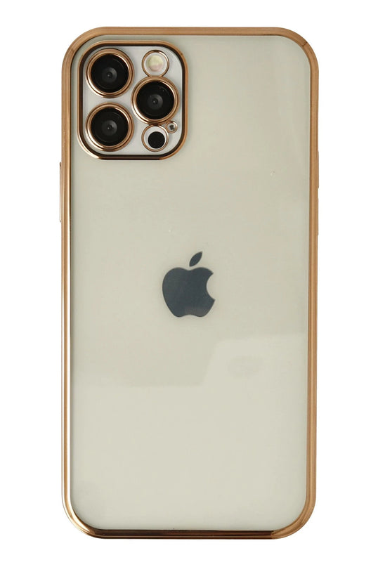 iPhone 12 Pro Max Razer Lensli Silikon Kılıf - Gold