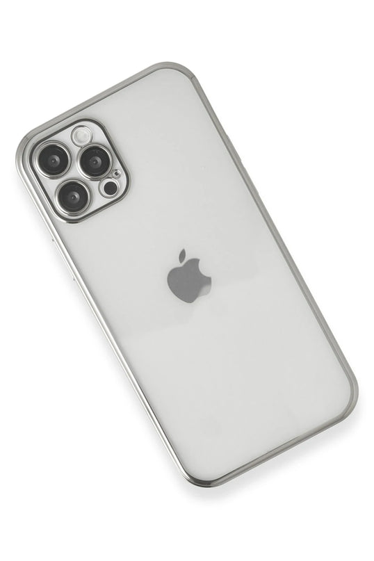 iPhone 12 Pro Max Razer Lensli Silikon Kılıf - Gümüş 2