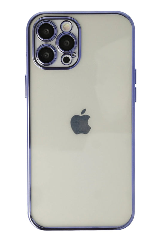 iPhone 12 Pro Max Razer Lensli Silikon Kılıf - Mor