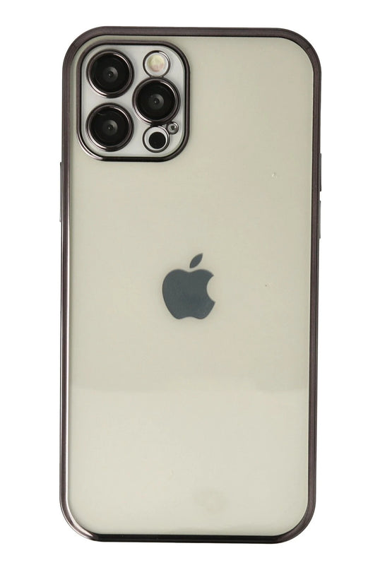 iPhone 12 Pro Max Razer Lensli Silikon Kılıf - Siyah