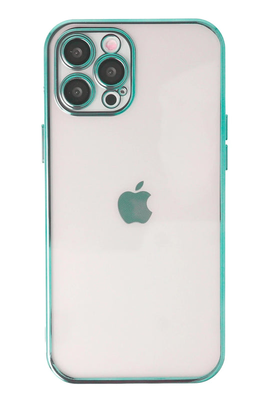 iPhone 12 Pro Max Razer Lensli Silikon Kılıf - Yeşil