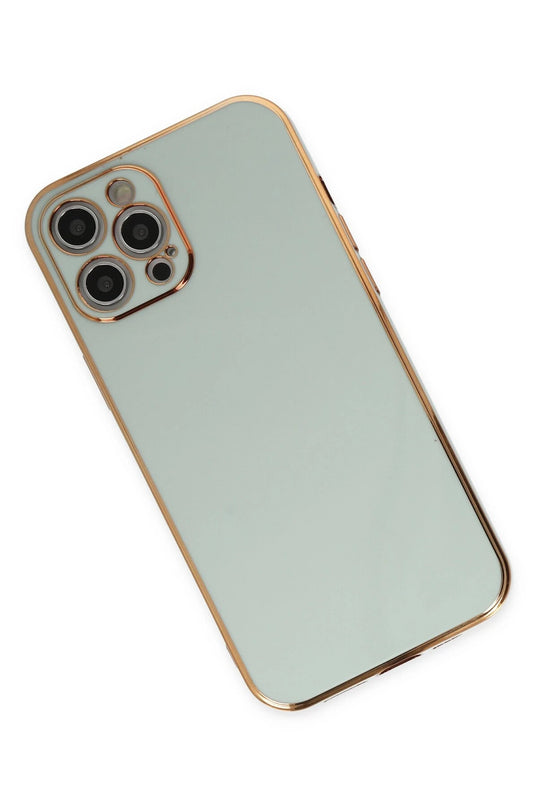 iPhone 12 Pro Max Volet Silikon Kılıf - Açık Yeşil 3