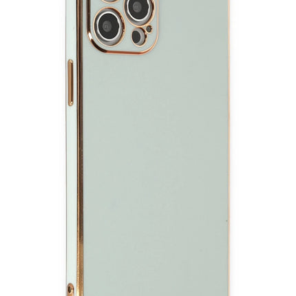 iPhone 12 Pro Max Volet Silikon Kılıf - Açık Yeşil
