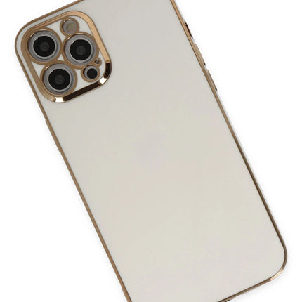 iPhone 12 Pro Max Volet Silikon Kılıf - Beyaz 3