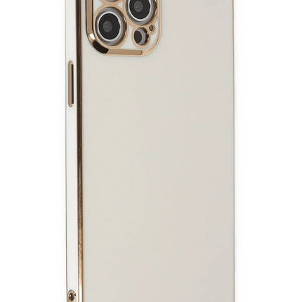 iPhone 12 Pro Max Volet Silikon Kılıf - Beyaz