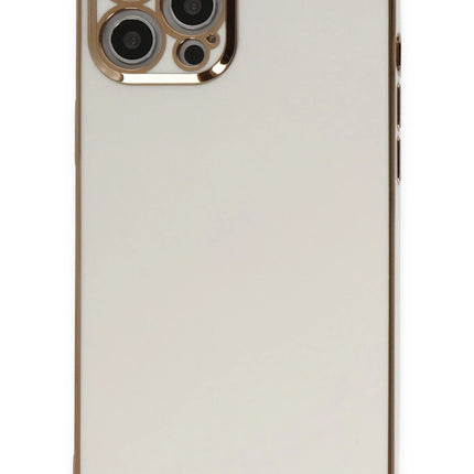 iPhone 12 Pro Max Volet Silikon Kılıf - Beyaz 2