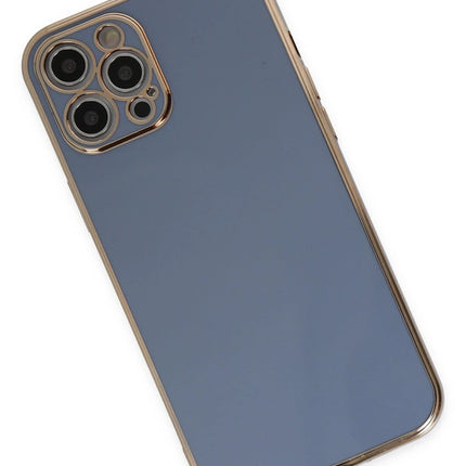 iPhone 12 Pro Max Volet Silikon Kılıf - Mavi 3