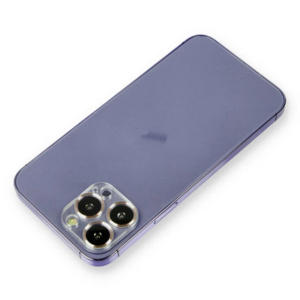 iPhone 12 Pro Metal Kamera Lens Koruma Cam - Gold