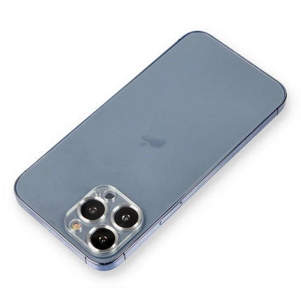 iPhone 12 Pro Metal Kamera Lens Koruma Cam - Gümüş