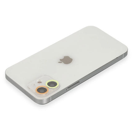 iPhone 12 Renkli Kamera Lens Koruma Cam - Sarı 2