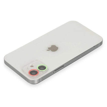 iPhone 12 Renkli Kamera Lens Koruma Cam - Yeşil 2