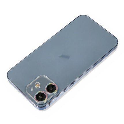 iPhone 12 Shine Kamera Lens Koruma Cam - Gökkuşağı