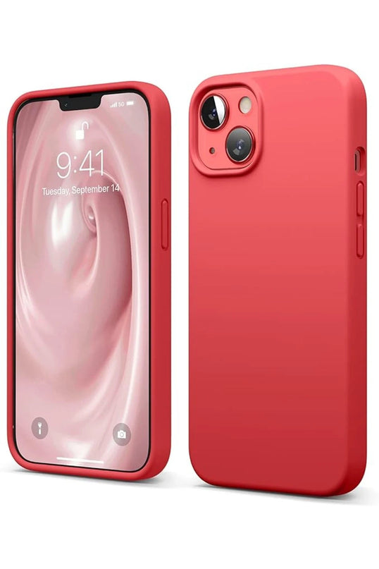 iPhone 14 First Silikon Kılıf - Kırmızı